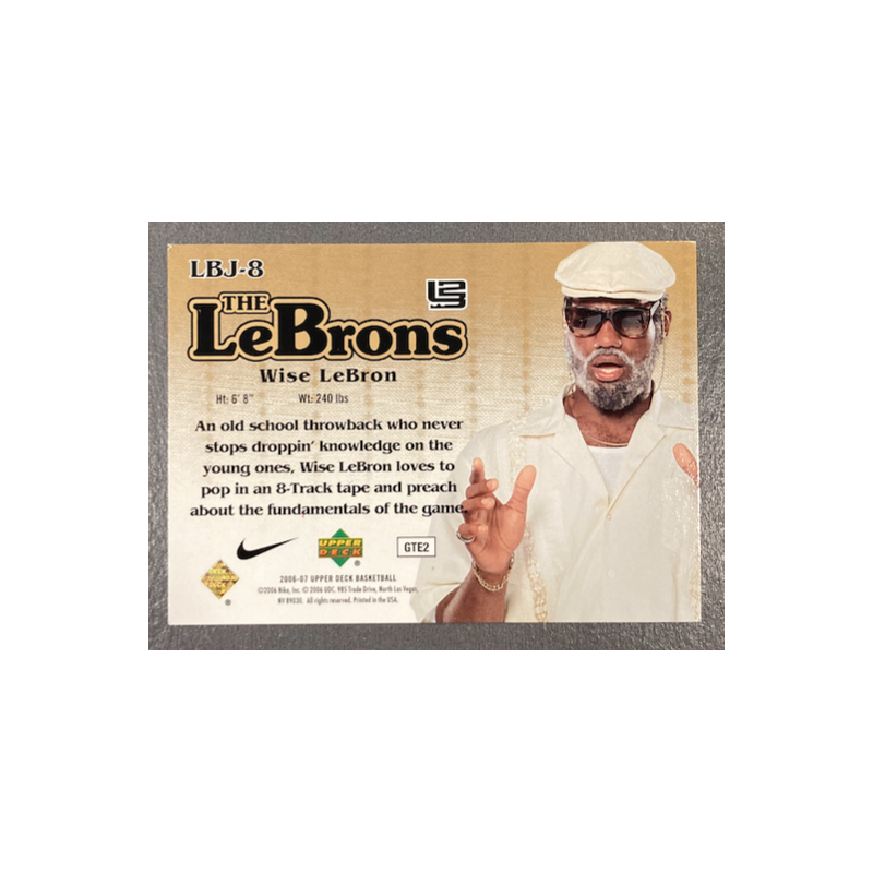 LEBRON JAMES 2006-07 UPPER DECK THE LEBRON GOLD LBJ-8