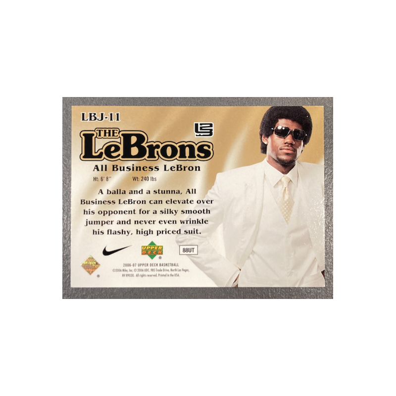LEBRON JAMES 2006-07 UPPER DECK THE LEBRON GOLD LBJ-11