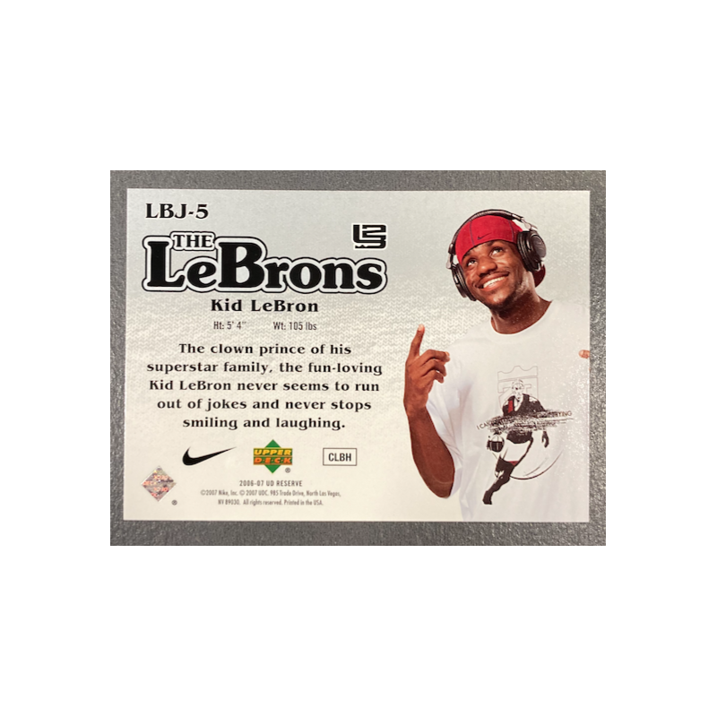 LEBRON JAMES 2006-07 UPPER DECK RESERVE THE LEBRONS LBJ-5