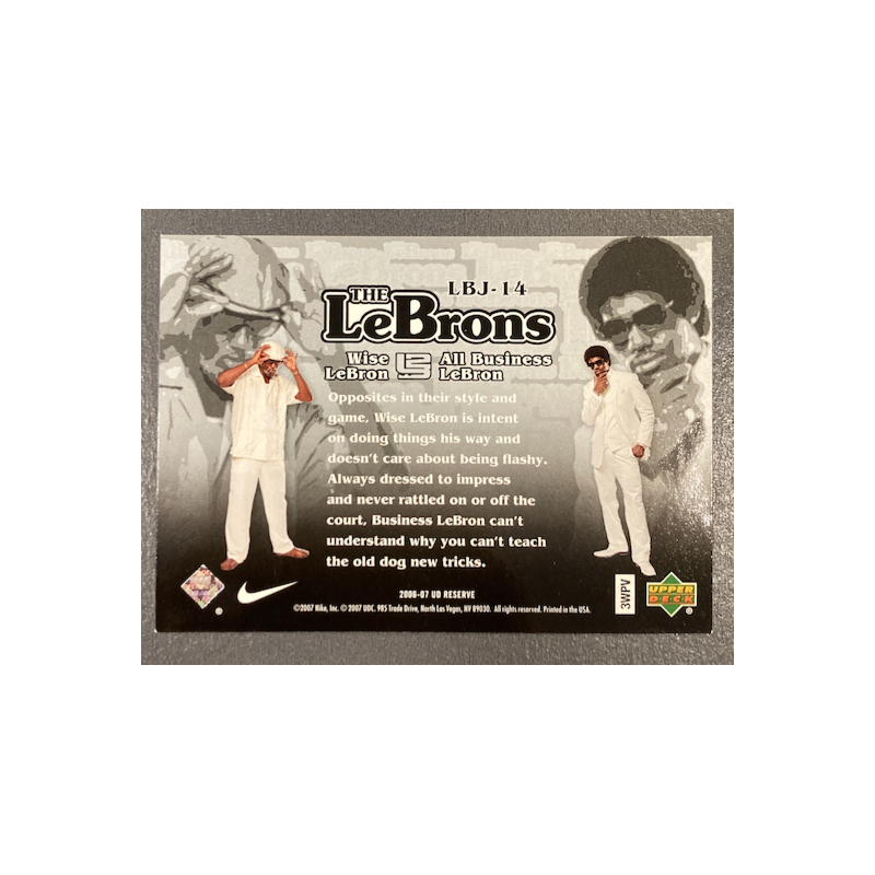 LEBRON JAMES 2006-07 UPPER DECK RESERVE THE LEBRONS LBJ-14
