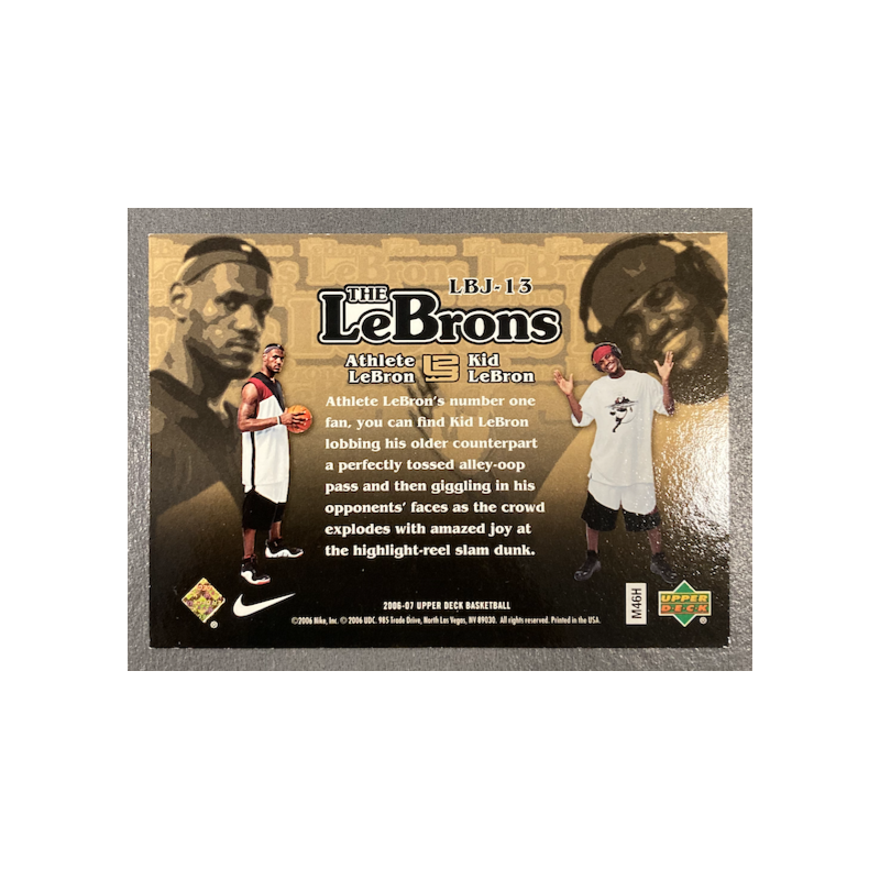 LEBRON JAMES 2006-07 UPPER DECK GOLD LBJ-13