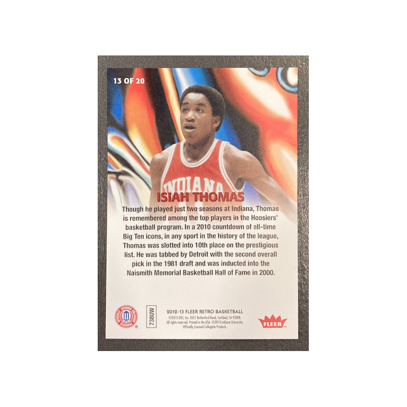 ISIAH THOMAS 2012-13 FLEER MOLTEN METAL