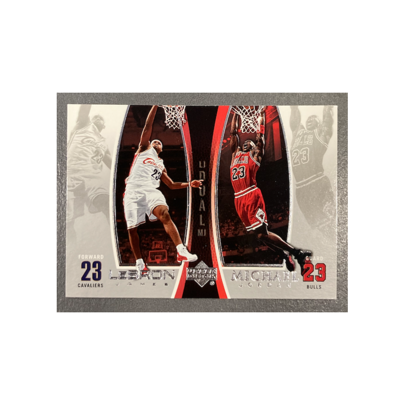 MICHAEL JORDAN / LEBRON JAMES 2005 UPPER DECK DUAL - LJMJ8