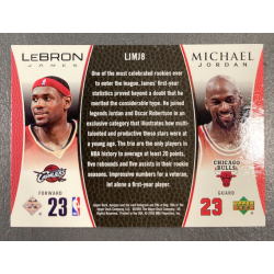 MICHAEL JORDAN / LEBRON JAMES 2005 UPPER DECK DUAL - LJMJ8