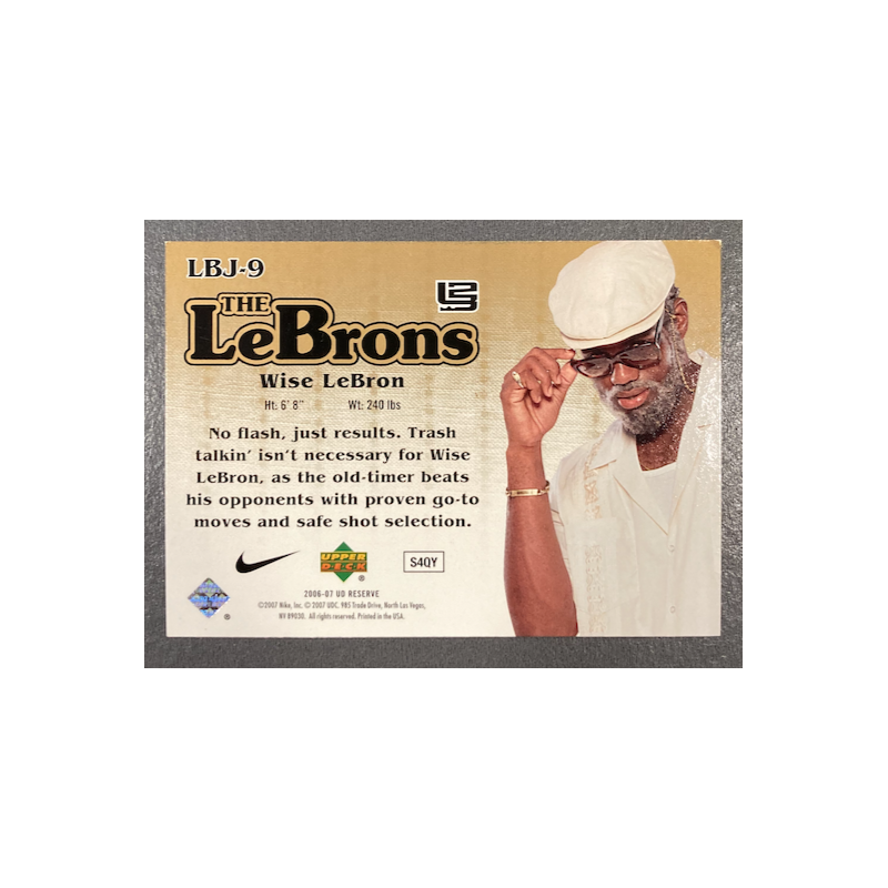 LEBRON JAMES 2006-07 UD RESERVE THE LEBRONS LBJ-9