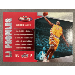 LEBRON JAMES 2005-06 HOOPS LJ PROFILES LBJ27