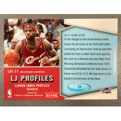 LEBRON JAMES 2005-06 HOOPS LJ PROFILES LBJ11