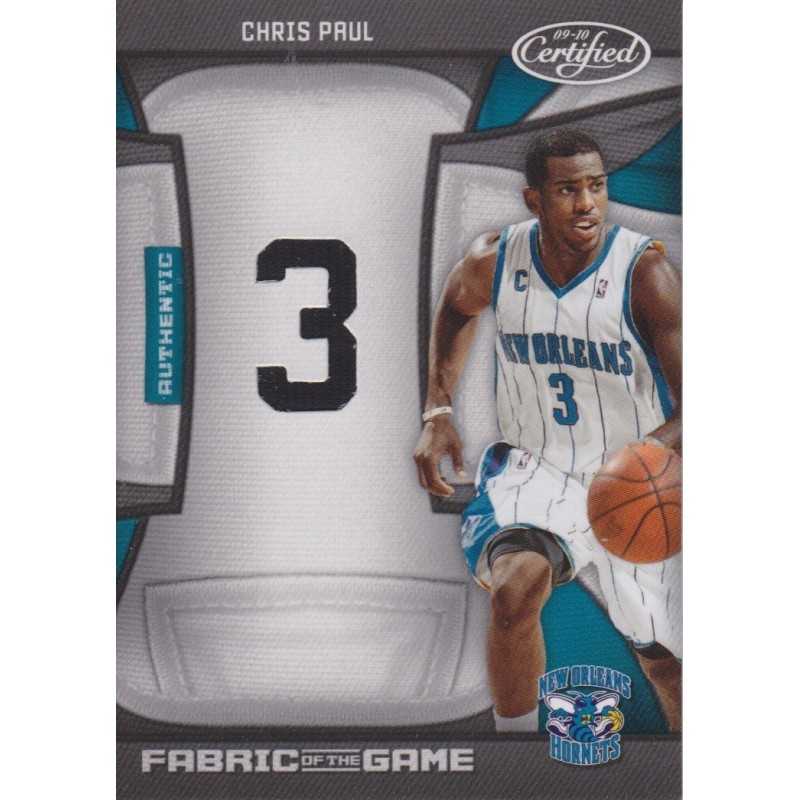 CHRIS PAUL 2009-10 CERTIFIED FABRIC OF THE GAME JERSEY /99