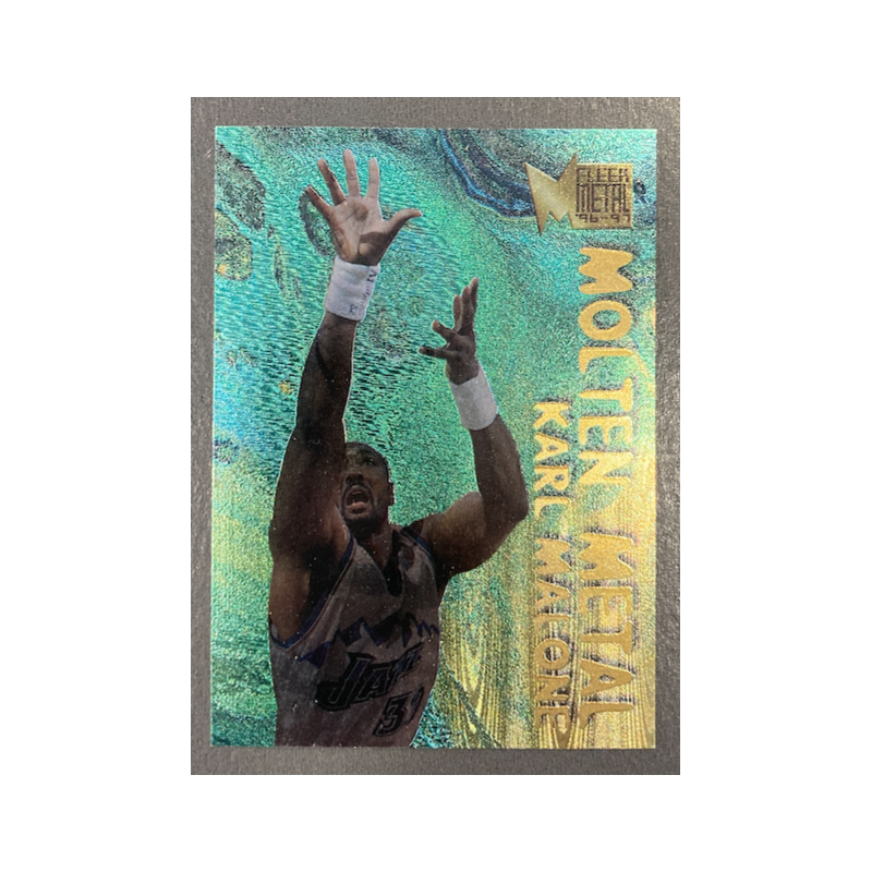 KARL MALONE 1996-97 FLEER METAL MOLTEN METAL