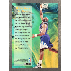 KARL MALONE 1996-97 FLEER METAL MOLTEN METAL