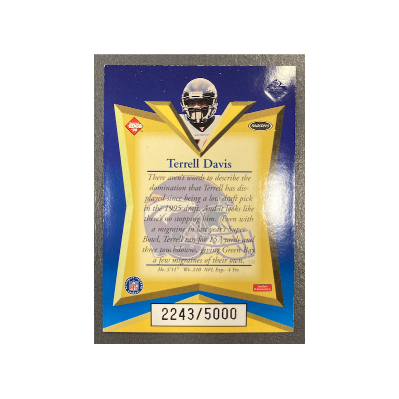 TERRELL DAVIS 1998 COLLECTOR EDGE MASTERS