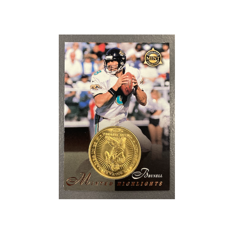 MARK BRUNELL 1997 PINNACLE MINT COINS GOLD PLATED 23