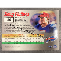 DOUG FLUTIE 2002 FLEER MYSTIQUE PROMOTIONAL SAMPLE