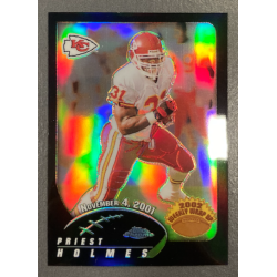 PRIEST HOLMES 2002 TOPPS CHROME WEEKLY WRAP UP BLACK REFRACTOR 356/599