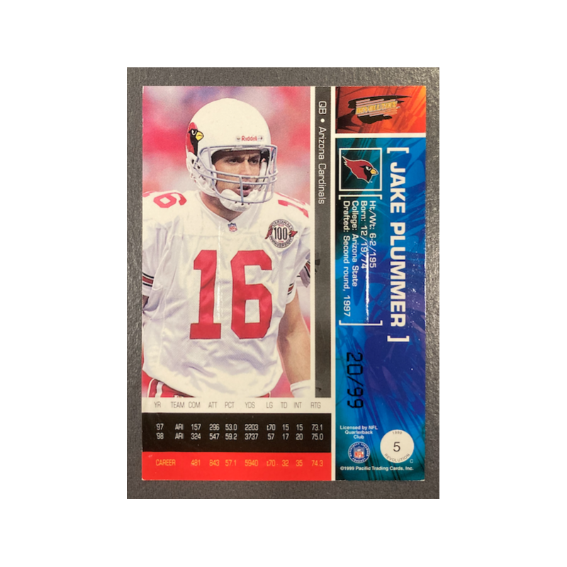 JAKE PLUMMER 1999 PACIFIC REVOLUTION SHADOWS 20/99 - EXMT CONDITION
