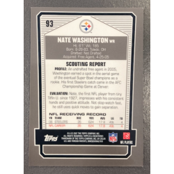 NATE WASHINGTON 2007 TOPPS DPP BRONZE CHROME