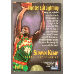 SHAWN KEMP / GARY PAYTON SKYBOX 1996-97 THUNDER & LIGHTNING