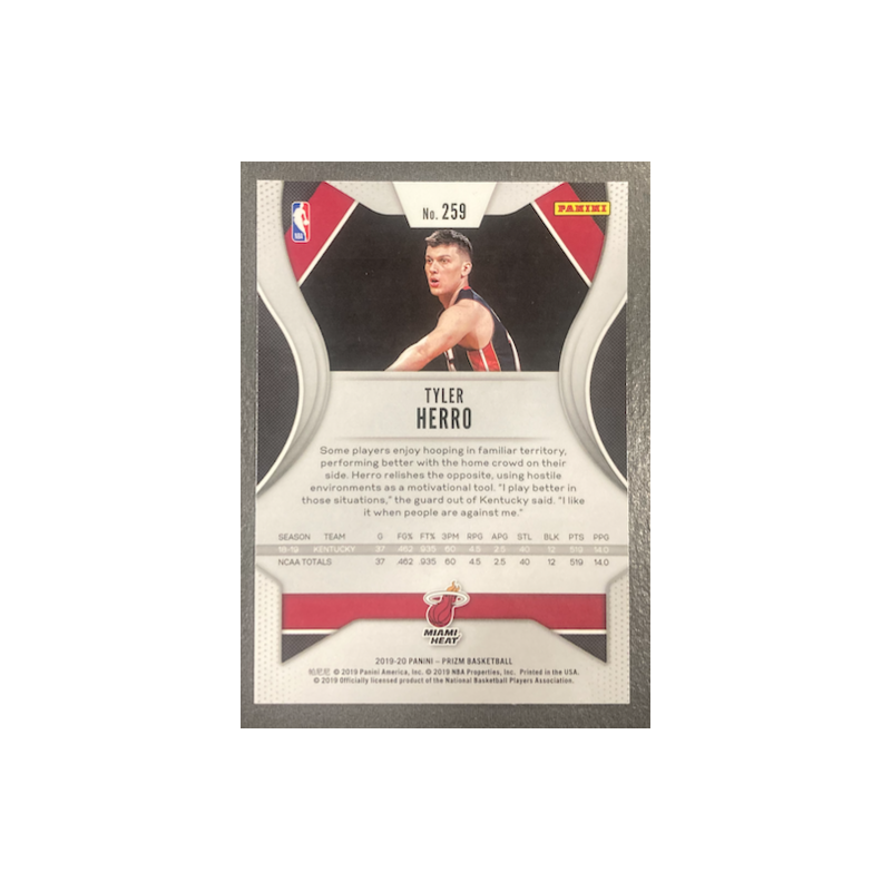 TYLER HERRO 2019-20 PANINI PRIZM ROOKIE 259