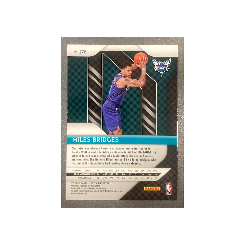 MILES BRIDGES 2018-19 PRIZM ROOKIE - 278