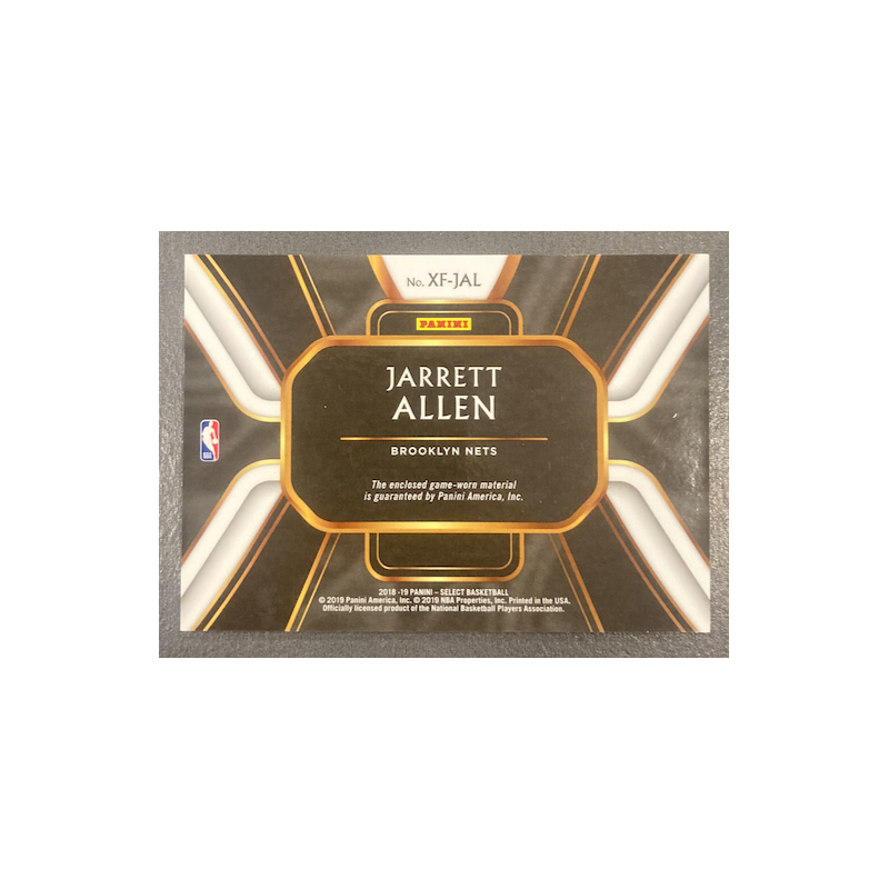 JARRETT ALLEN 2018/19 PANINI SELECT X-FACTOR JERSEY