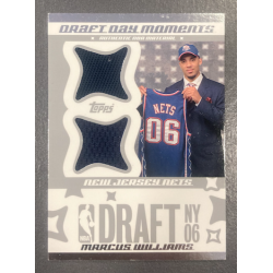 MARCUS WILLIAMS 2006-07 TOPPS DRAFT DAY MOMENTS JERSEY 07/25