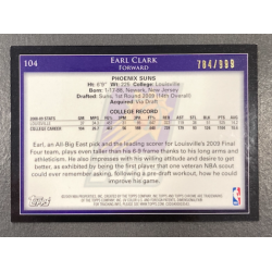 EARL CLARK 2009-10 TOPPS CHROME ROOKIE 784/999