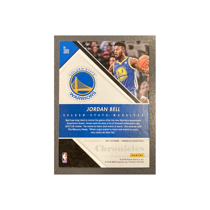JORDAN BELL 2017-18 PANINI PINNACLE ROOKIE 227/249