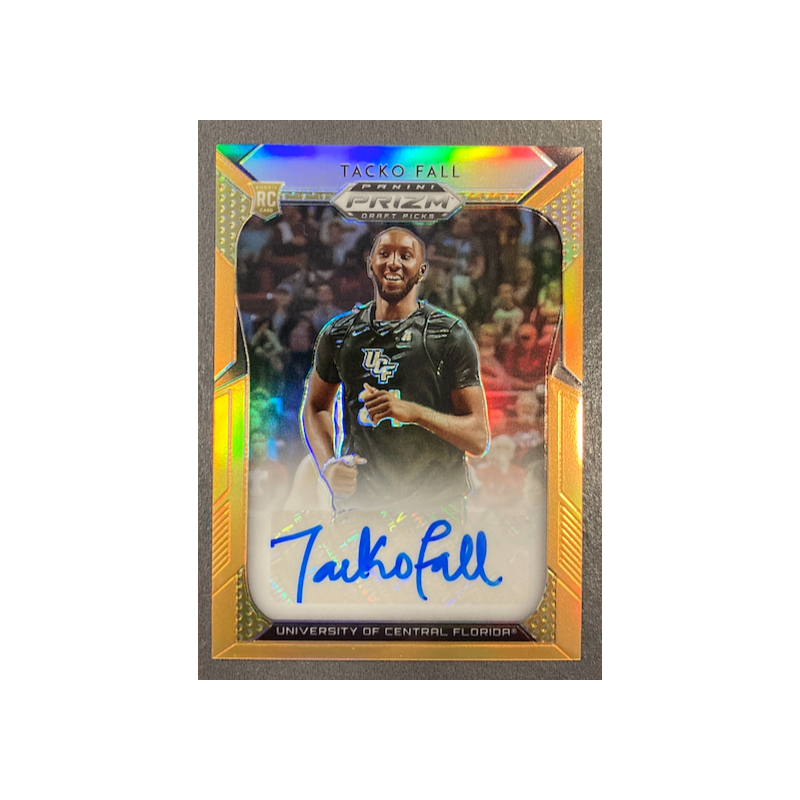 TACKO FALL 2019 PANINI PRIZM DRAFT PICKS PRIZM AUTO NEON ORANGE 101/125