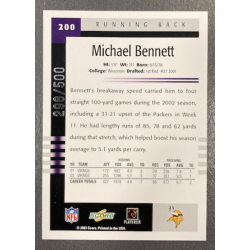 MICHAEL BENNETT 2003 SCORE SCORECARD 298/500