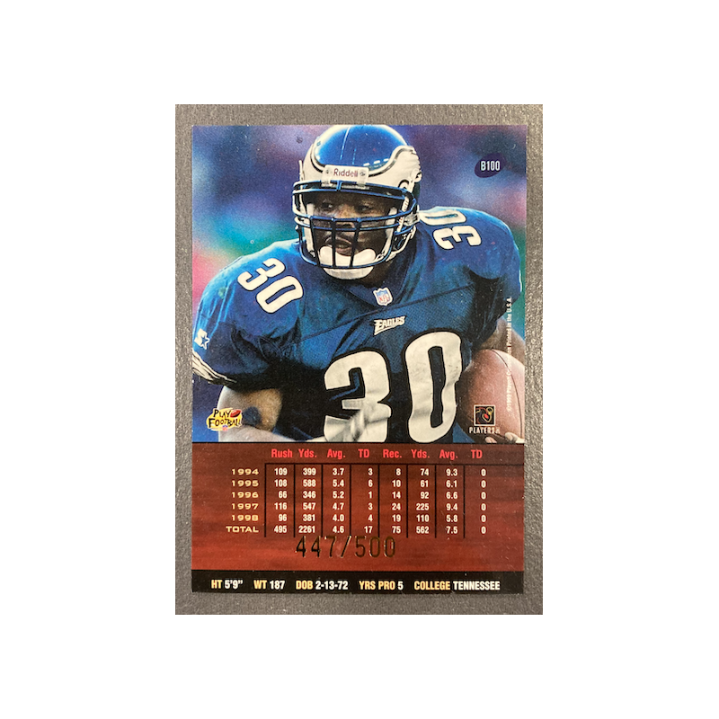 CHARLIE GARNER 1999 PLAYOFF PRESTIGE SSD SPECTRUM RED 447/500 - EXMT CONDITION