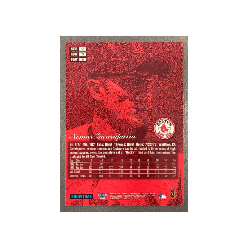 NOMAR GARCIAPARRA 1998 FLAIR SHOWCASE ROW 3