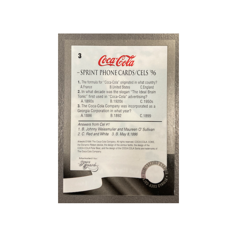 CAL RIPKEN JR 1996 SCORE BOARD COCA COLA - 3