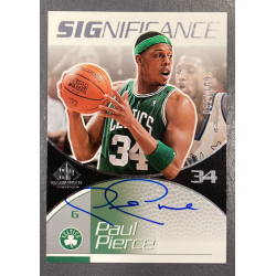 PAUL PIERCE 2003-04 UD SP GAME USED SIGNIFICANCE AUTO 62/100