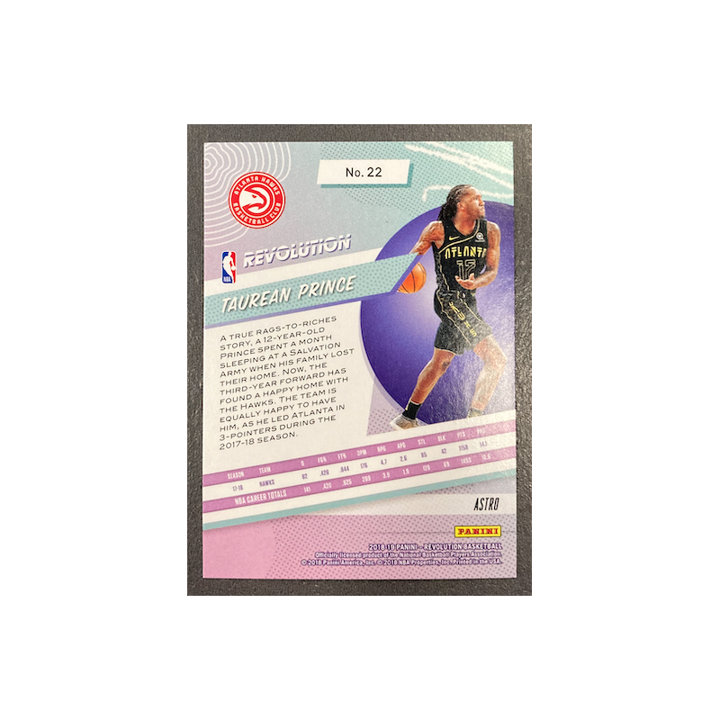 TAUREAN PRINCE 2018-19 PANINI REVOLUTION ASTRO