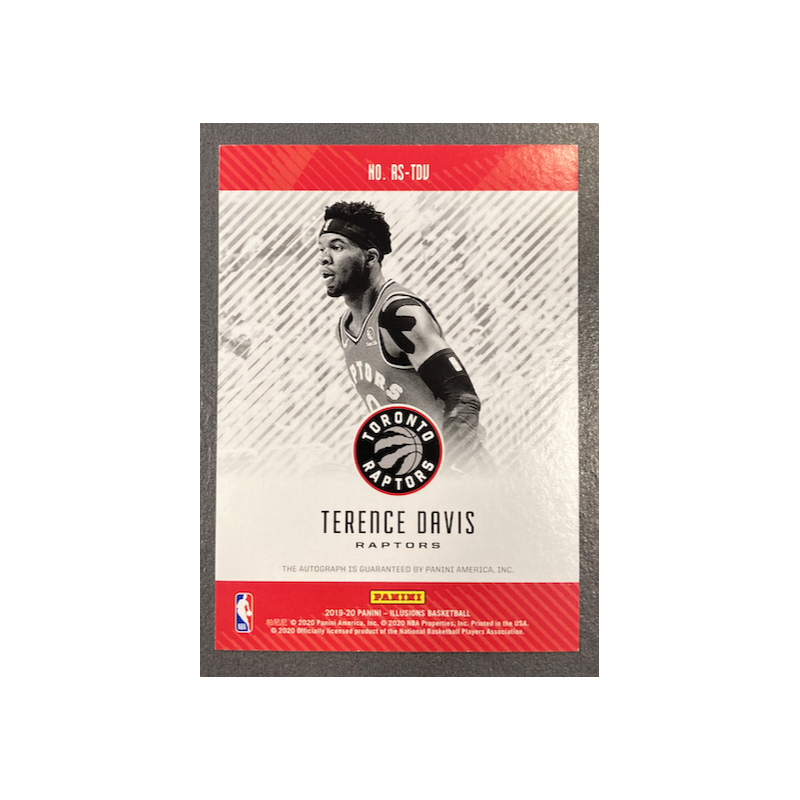 TERRANCE DAVIS 2019-20 PANINI ILLUSIONS ROOKIE AUTO