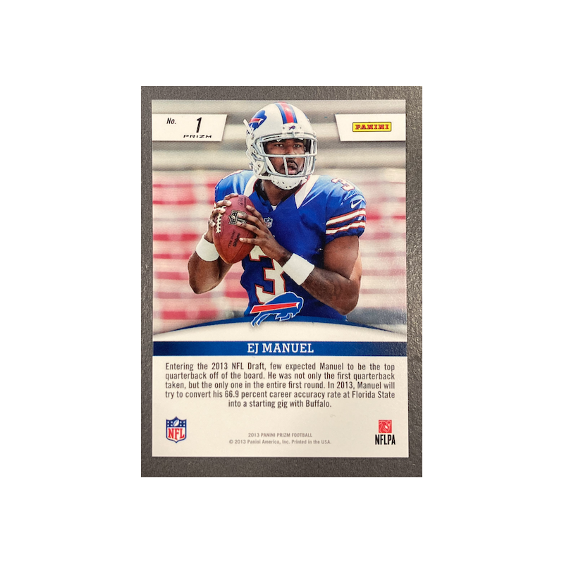 EJ MANUEL 2013 PANINI PRZM ROOKIE IMPACT PRIZM ROOKIE