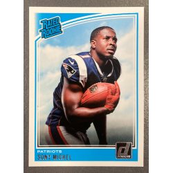 SONY MICHEL 2018 DONRUSS RATED ROOKIE