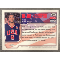 ALLAN HOUSTON 1999-00 TOPPS CHROME REFRACTOR USA - 249