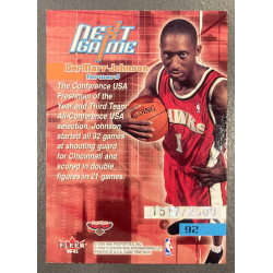 DerMarr JOHNSON 2000-01 FLEER GAME TIME ROOKIE 1517/2500