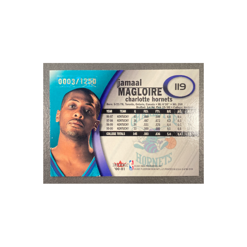 JAMAAL MAGLOIRE 2000-01 SKYBOX E-X ROOKIE 0003/1250