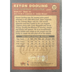 KEYON DOOLING 2000-01 FLEER GLOSSY ROOKIE 773/1500
