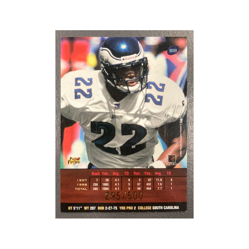 DUCE STALEY 1999 PLAYOFF PRESTIGE SSD SPECTRUM PURPLE 295/500