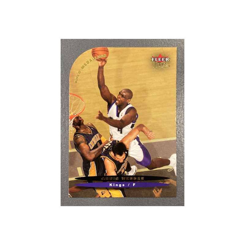 CHRIS WEBBER 2003-04 FLEER ULTRA GOLD MEDAILLON 83