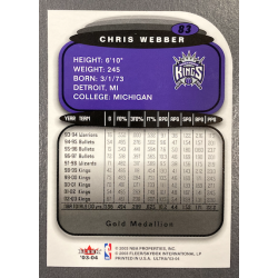 CHRIS WEBBER 2003-04 FLEER ULTRA GOLD MEDAILLON 83