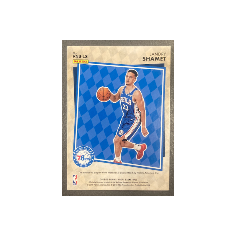 LANDRY SHAMET 2018-19 PANINI HOOPS RISE N SHINE JERSEY