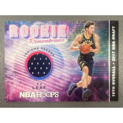 T J LEAF 2018-19 PANINI HOOPS ROOKIE REMEMBRANCE JERSEY