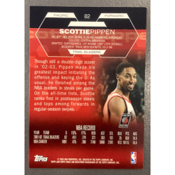 SCOTTIE PIPPEN 2002-03 TOPPS FINEST 82