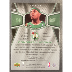 PAUL PIERCE 2007-08 UD SP GAME USED JERSEY