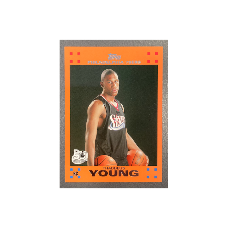 THADDEUS YOUNG 2007-08 TOPPS ROOKIE SET ORANGE 12