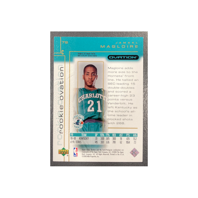 JAMAAL MAGLOIRE 2000-01 UPPER DECK OVATION ROOKIE 757/2000